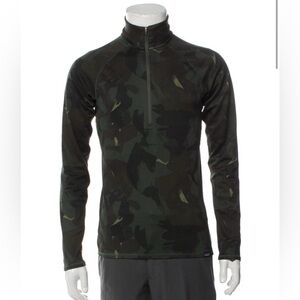 Patagonia Men's Camouflage Quarter-Zip Jersey Shirt Small